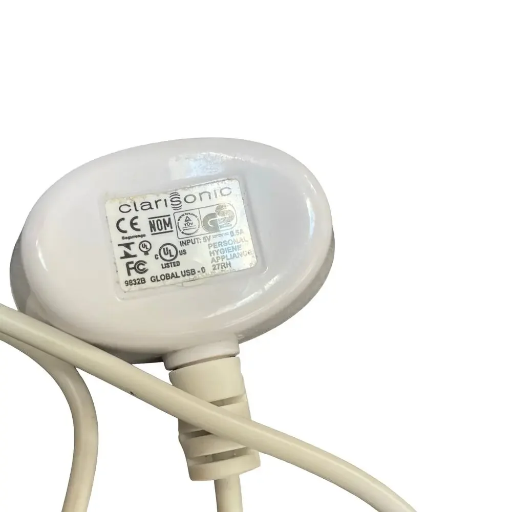 Genuine OEM Clarisonic pLink USB Magnetic Charger Cord Global 5V 9832B White 36